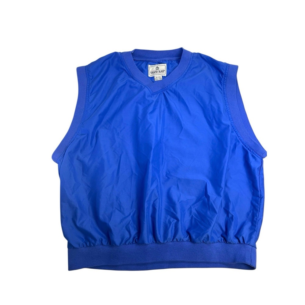 Vintage Munsingwear Grand Slam Golf‎ Vest Windbreaker Blue Size XXL TTG